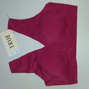 True & Co. Beet Red New Lift, V Neck Bra